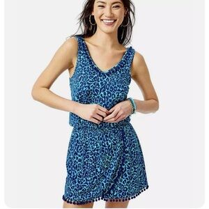 Lilly Pulitzer Blue Leopard Print Dress